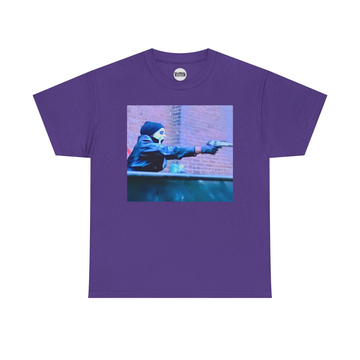 Gunman Graphic Tee, Edgy Streetwear Shirt, Unisex Tee for Casual Outings, Perfect for Street Style Lovers, Concerts, Unique Gifts