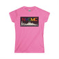 NYCMC Women Softstyle Tee - Pink NYC Musicians Collective Shirt