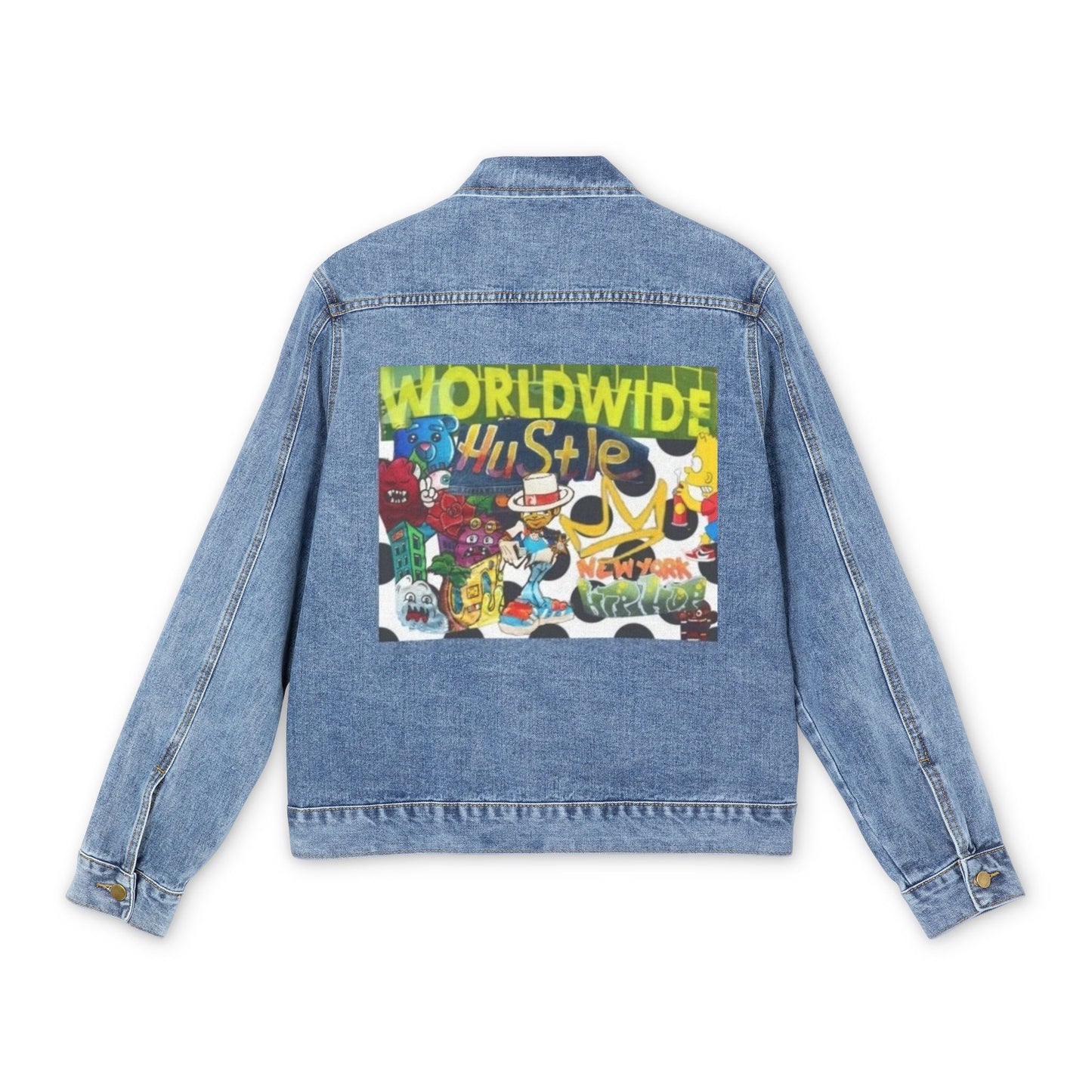 Worldwide Hustle Men's Denim Jacket