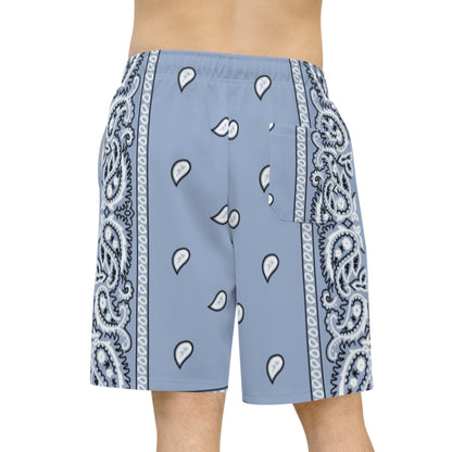 Sky Blue Bandana Shorts