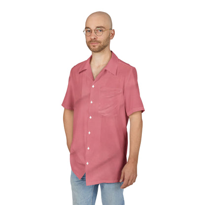 Uniaex Tropical Floral Button-Down Shirt, Hawaiian Shirt