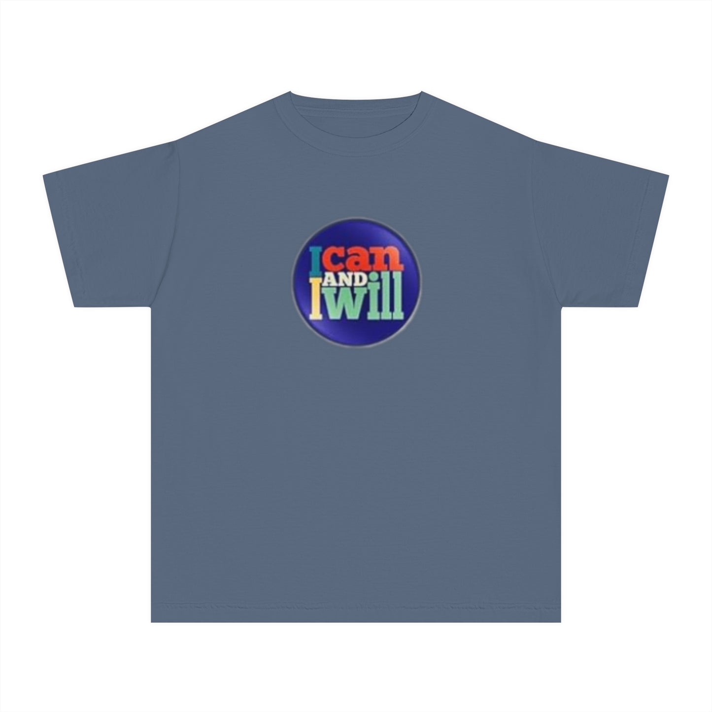 Youth I Can and I Will Button Tee