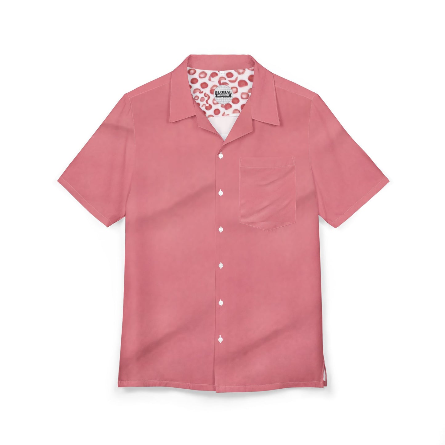 Uniaex Tropical Floral Button-Down Shirt, Hawaiian Shirt