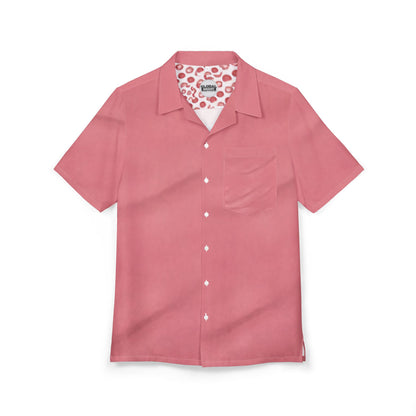 Uniaex Tropical Floral Button-Down Shirt, Hawaiian Shirt