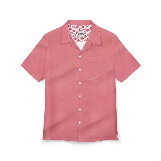 Uniaex Tropical Floral Button-Down Shirt, Hawaiian Shirt