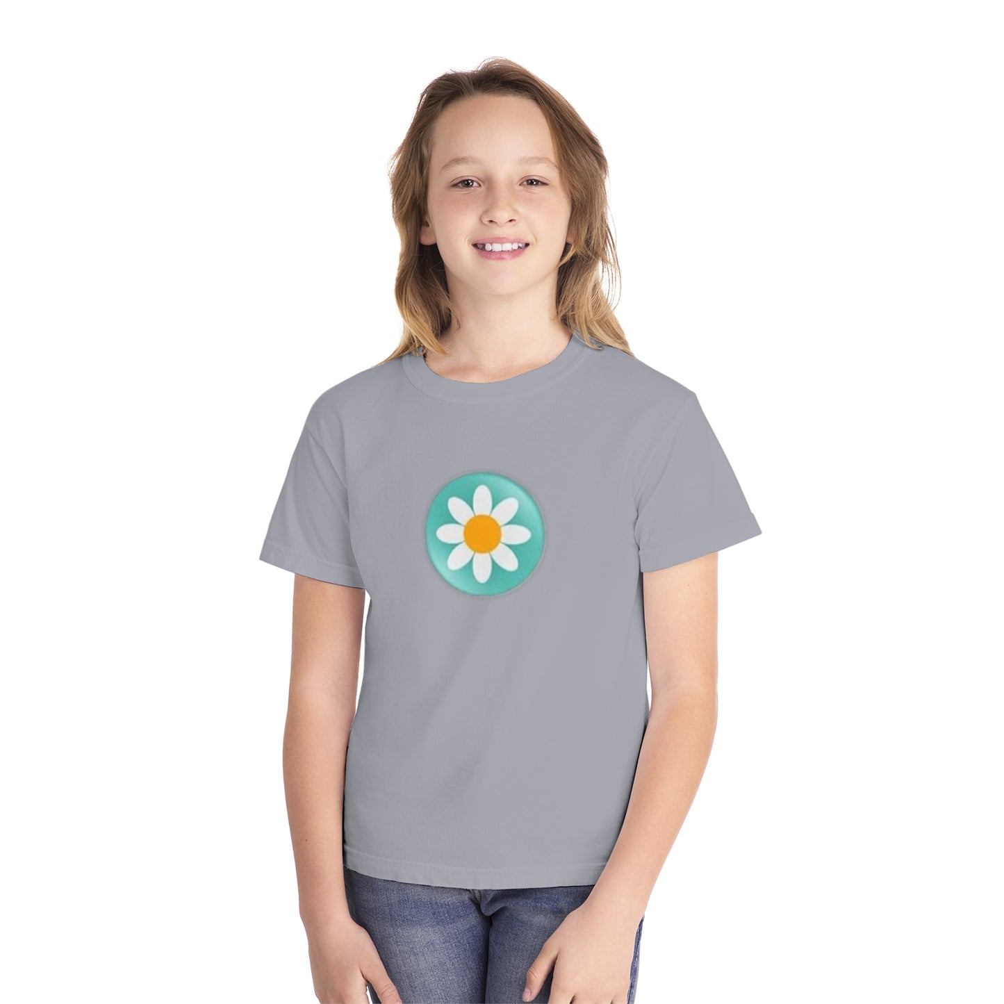 Youth Daisy Button Tee