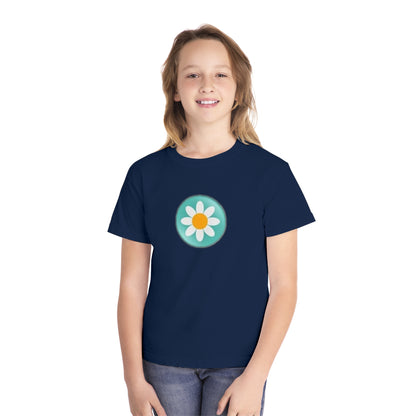 Youth Daisy Button Tee