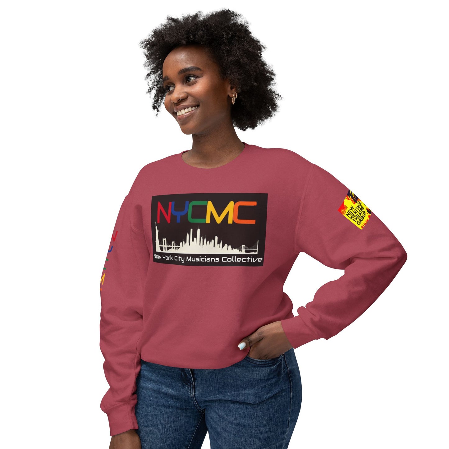 NYC Musicians Collective Unisex Lightweight Crewneck Sweatshirt - Celebrate Music & Community