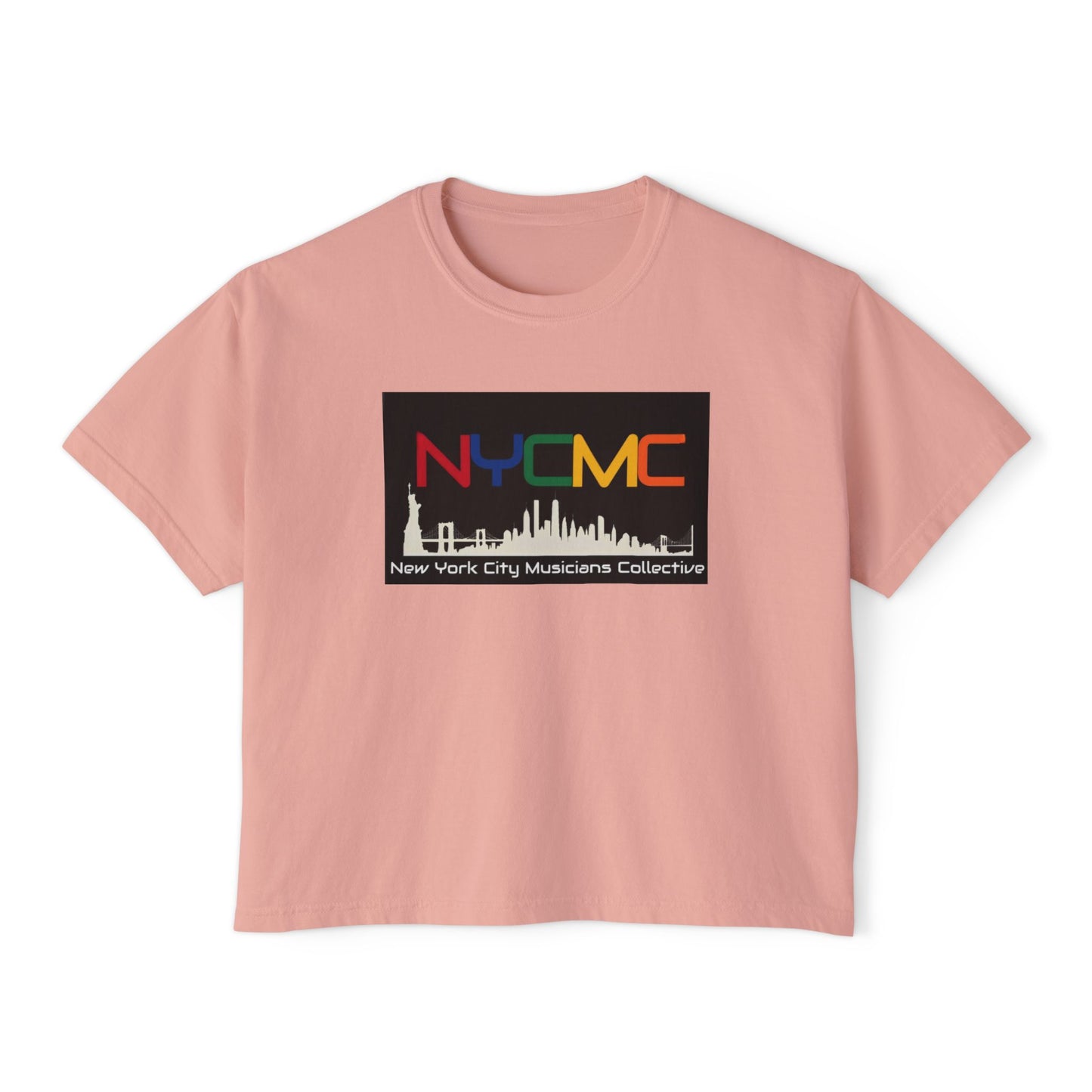 NYCMC Women's Boxy Tee - Stylish Top for Music Lovers - Perfect for Concerts and Festivals