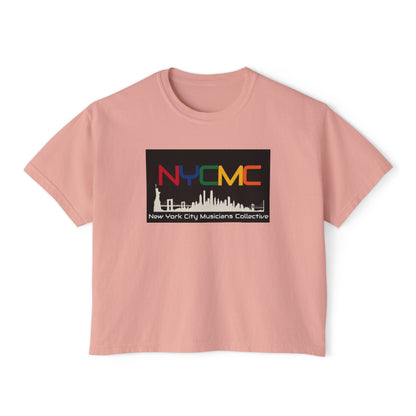 NYCMC Women's Boxy Tee - Stylish Top for Music Lovers - Perfect for Concerts and Festivals