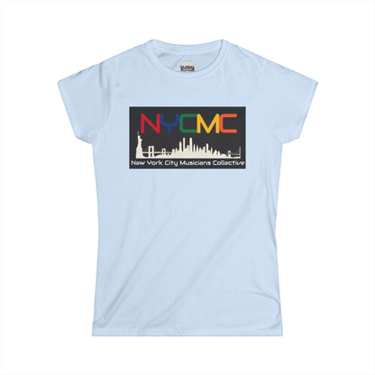 NYCMC Women Softstyle Tee - Pink NYC Musicians Collective Shirt