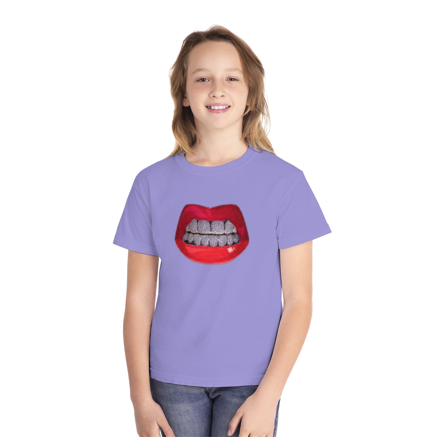 Youth Red Lip, Diamond Grills Tee