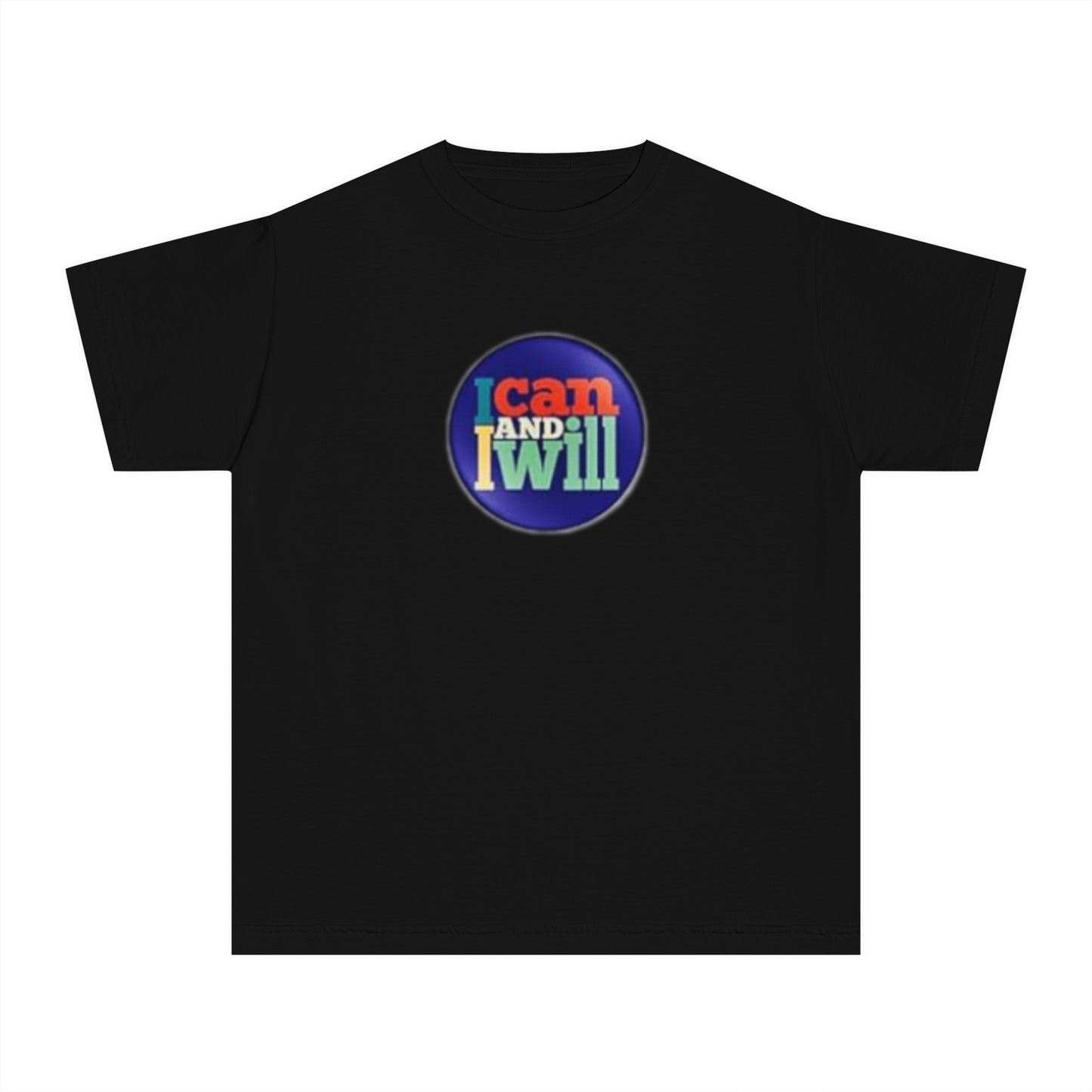 Youth I Can and I Will Button Tee