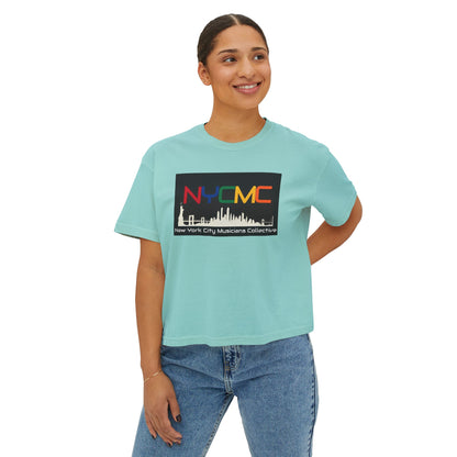 NYCMC Women's Boxy Tee - Stylish Top for Music Lovers - Perfect for Concerts and Festivals