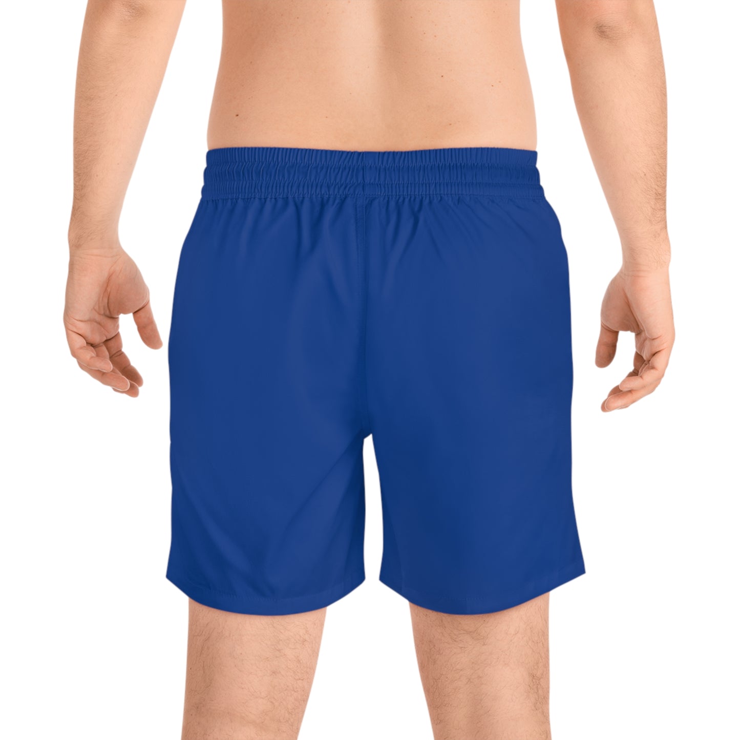 Royal Blue BW Stripe Swim Trunks