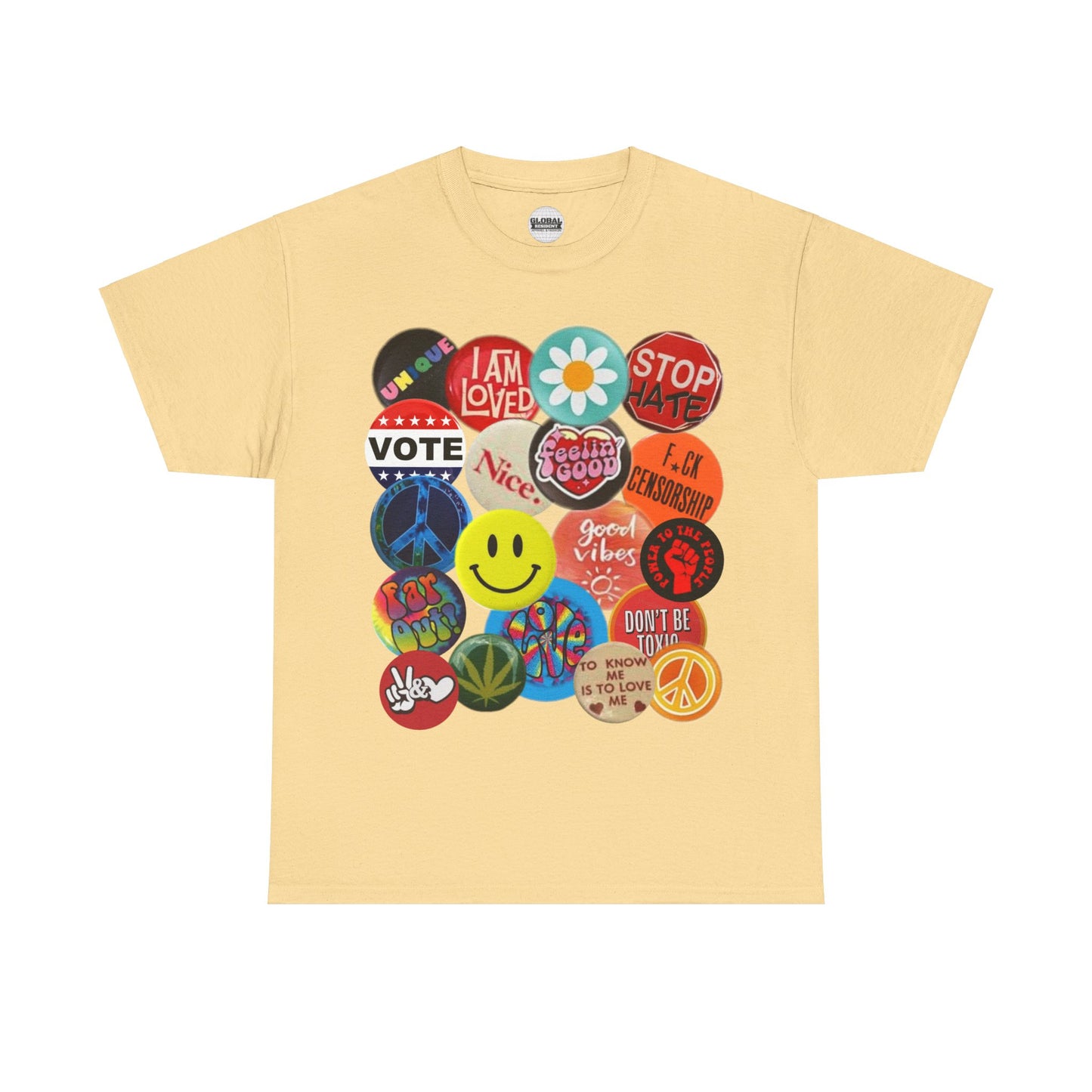 Hippie Buttons Tee