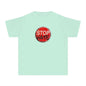 Youth Stop Hate Button Tee