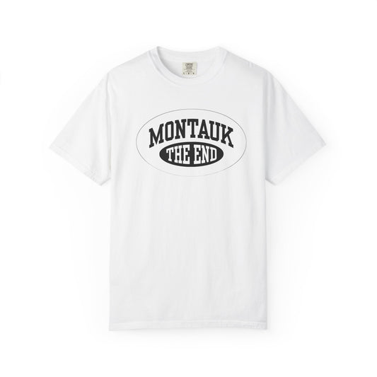 Montauk The End T-Shirt | Casual Summer Tee, Beachwear, Gift for Him, Vacation Shirt, Trendy Graphic Tee