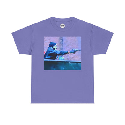 Gunman Graphic Tee, Edgy Streetwear Shirt, Unisex Tee for Casual Outings, Perfect for Street Style Lovers, Concerts, Unique Gifts