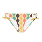 70's Yellow Spectrum Print Loop Tie Side Bikini Bottom