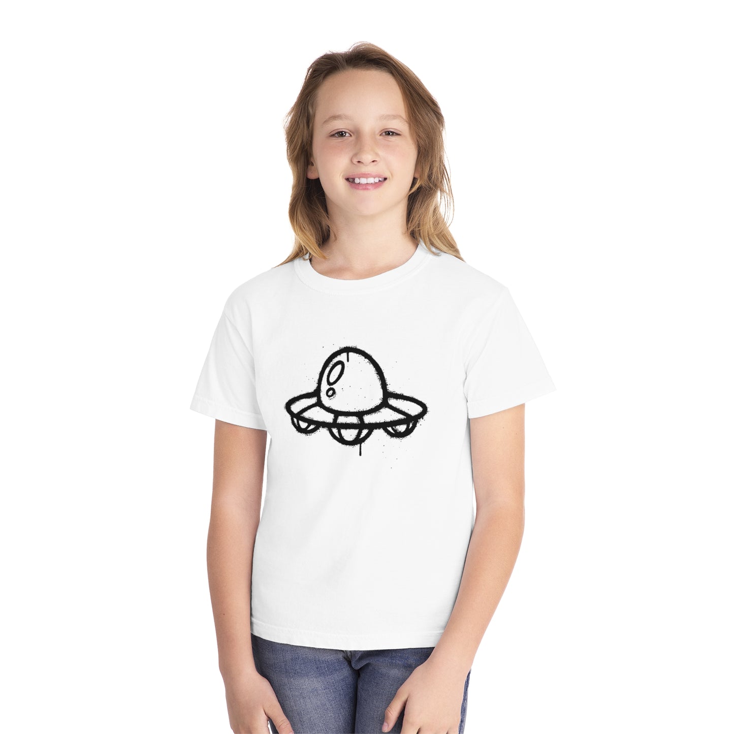 Youth Spaceship Spray Paint Tee