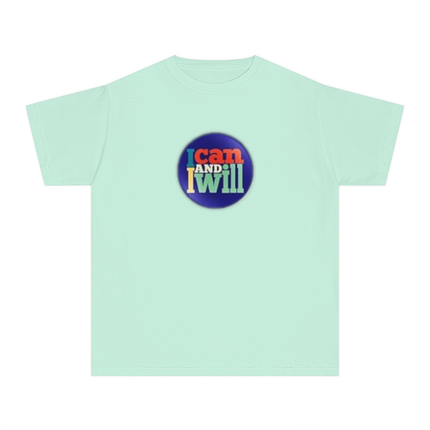 Youth I Can and I Will Button Tee