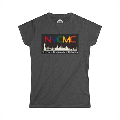 NYCMC Women Softstyle Tee - Pink NYC Musicians Collective Shirt