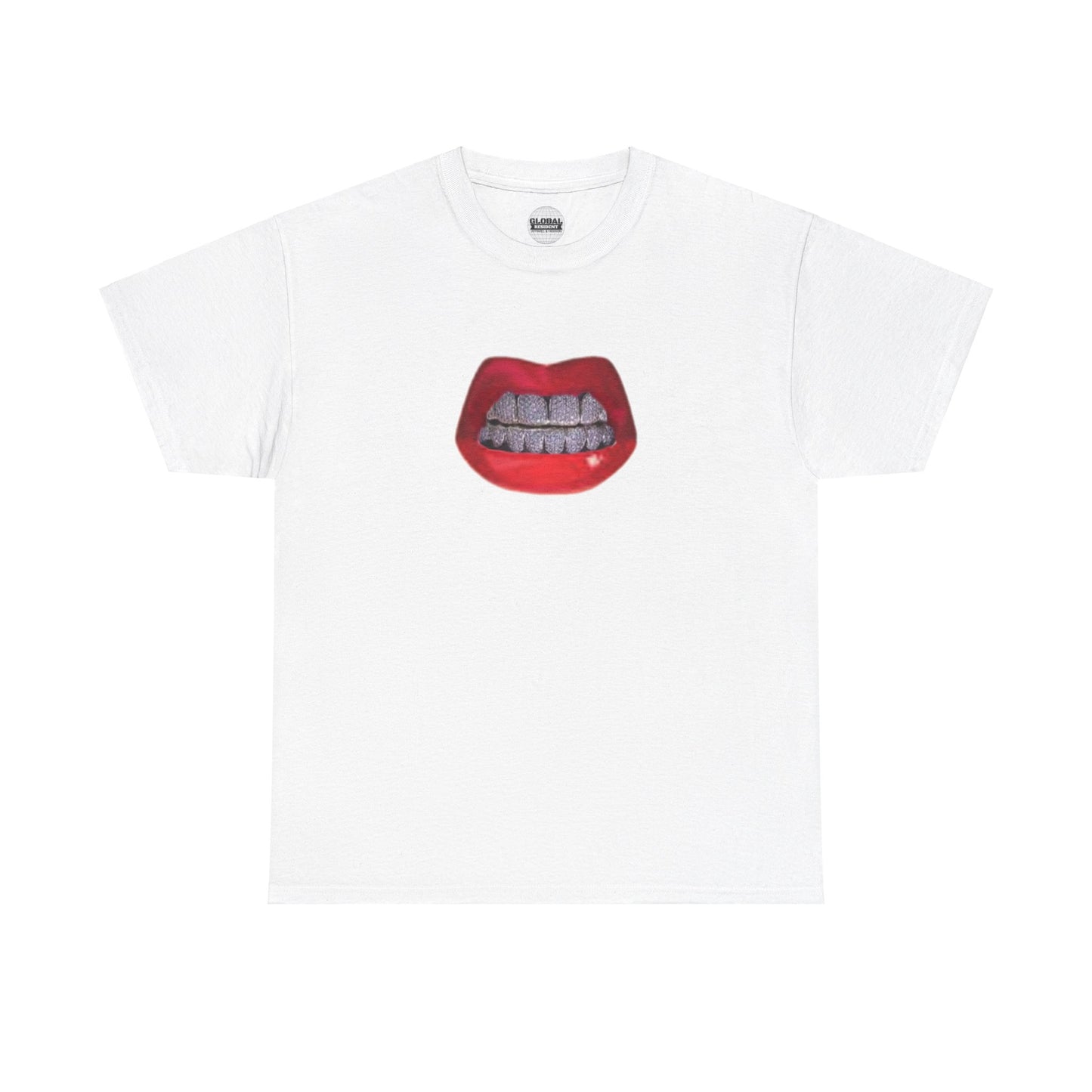 Sexy Lips Diamond Grills Tee (2 sided)