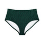 Green Black Link High-Waist Hipster Bikini Bottom