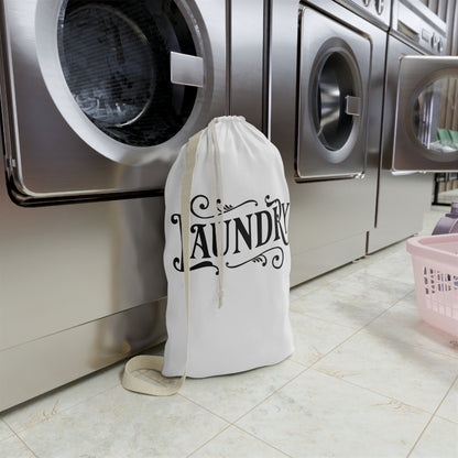Stylish & Chic Laundry Tote (White)
