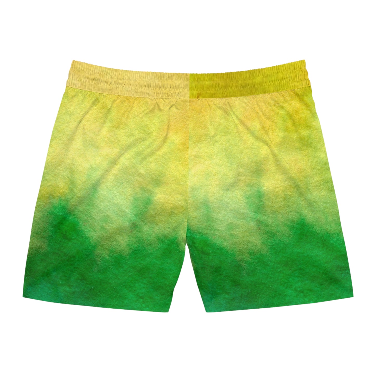 Yellow to Green Fade Swim Trunks