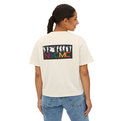 NYCMC Women's Boxy Tee - Stylish Top for Music Lovers - Perfect for Concerts and Festivals