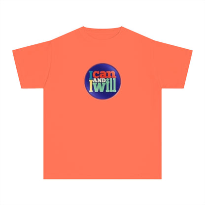 Youth I Can and I Will Button Tee