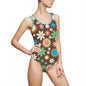 Flower Power Print Women's Classic One-Piece Swimsuit