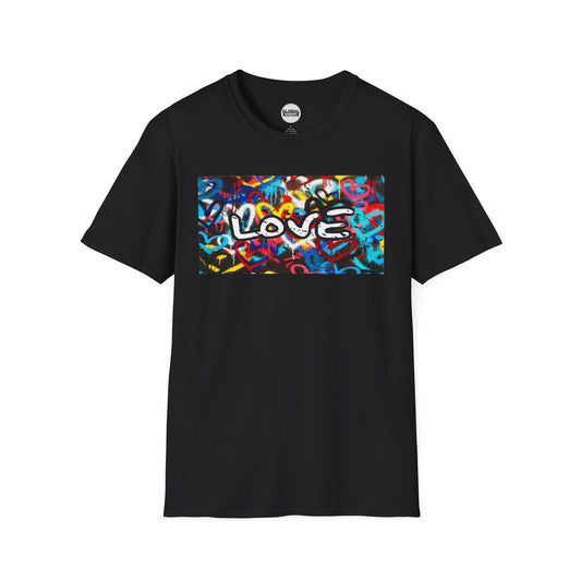 Colorful Love Unisex Softstyle T-Shirt - Perfect for Valentine’s Day & Casual Vibes