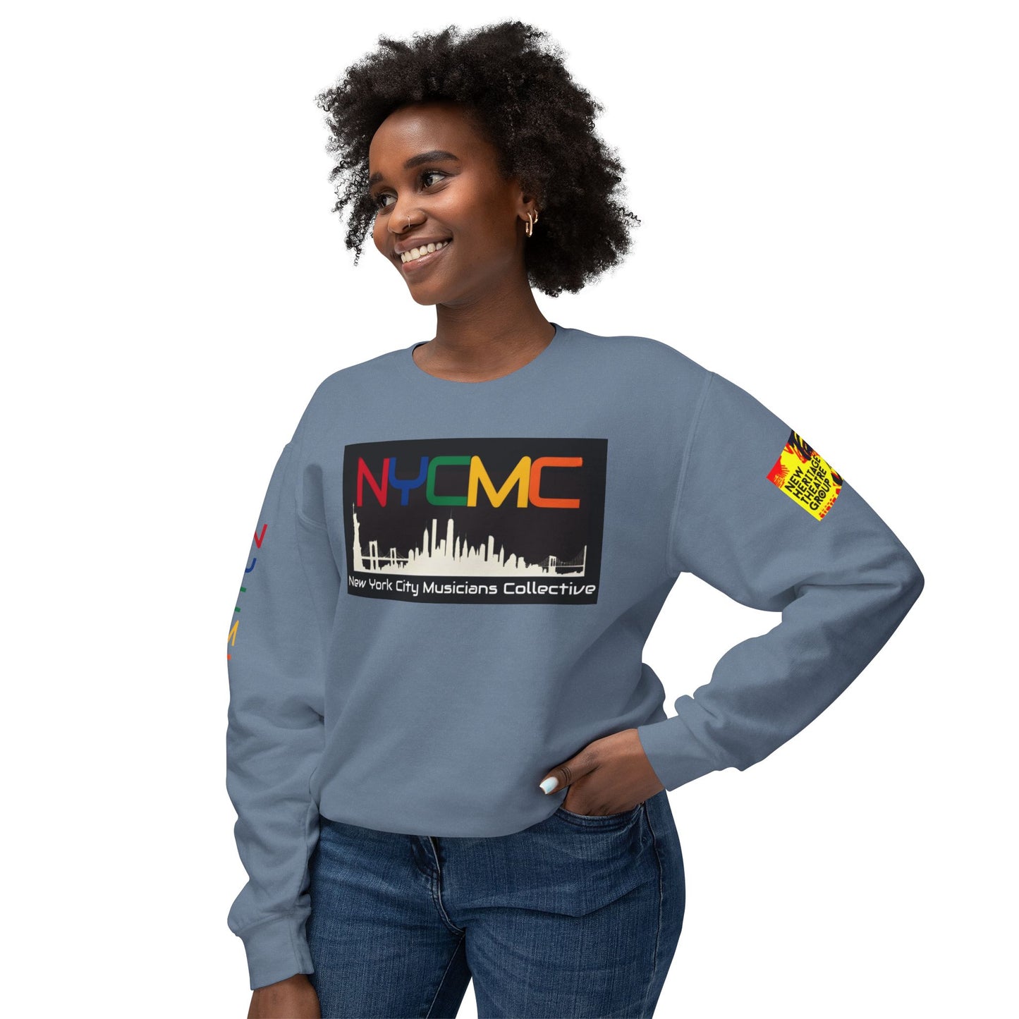 NYC Musicians Collective Unisex Lightweight Crewneck Sweatshirt - Celebrate Music & Community