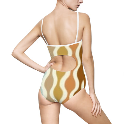 Rust Spectrum Print Women's One-piece Swimsuit