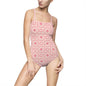 Pretty Pink Print Women's One-piece Swimsuit