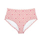 Pretty Pink High-Waist Hipster Bikini Bottom