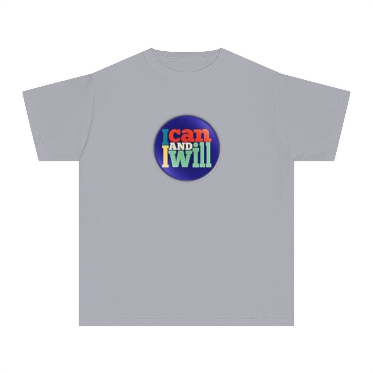 Youth I Can and I Will Button Tee