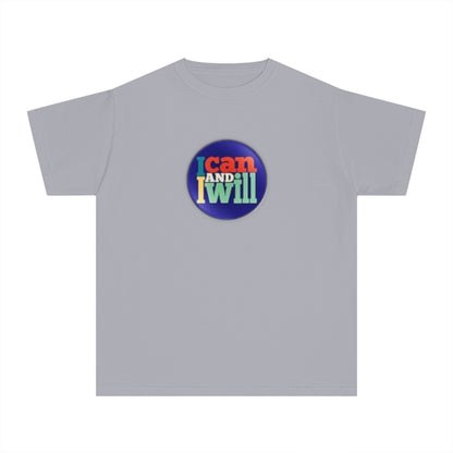 Youth I Can and I Will Button Tee