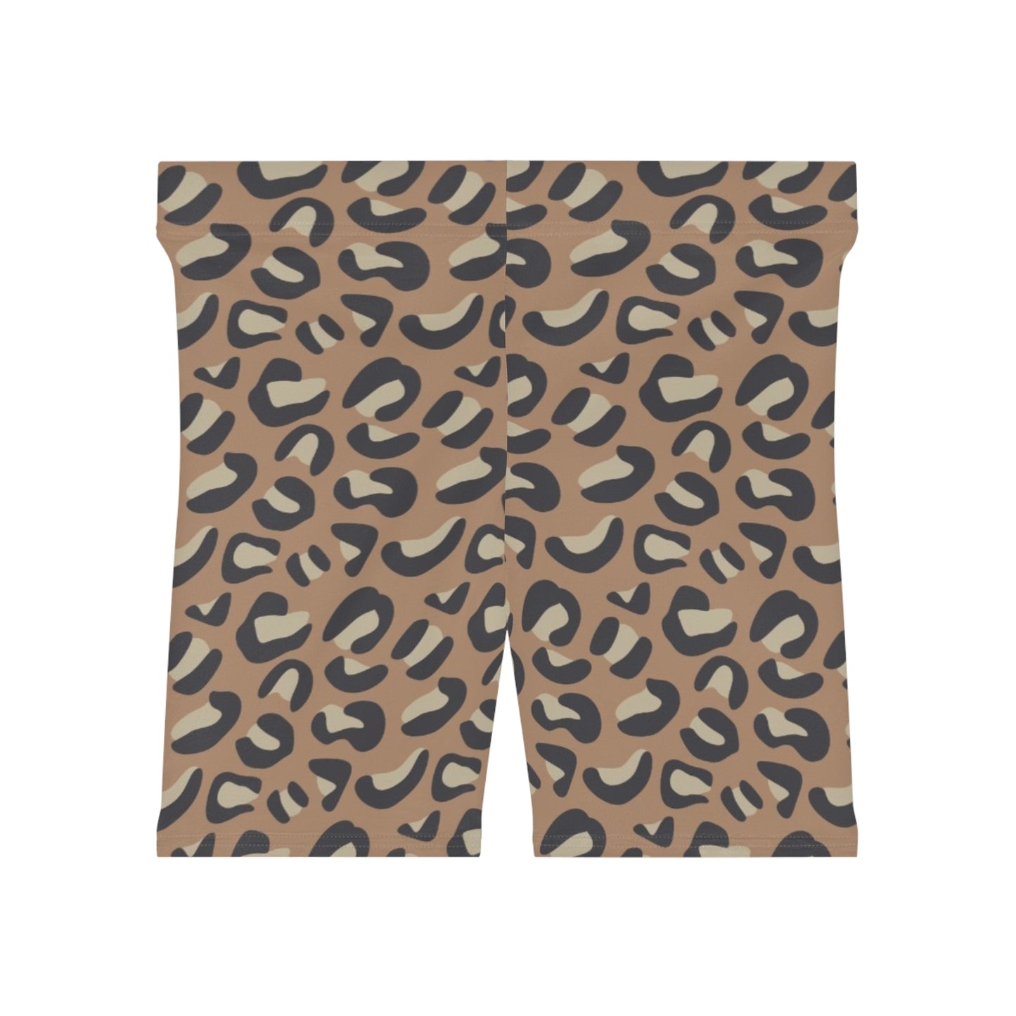 Leopard Animal Print Women's Biker Shorts