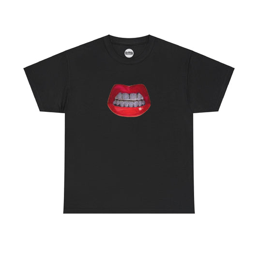 Sexy Lips Diamond Grills Tee (2 sided)