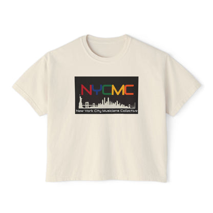 NYCMC Women's Boxy Tee - Stylish Top for Music Lovers - Perfect for Concerts and Festivals