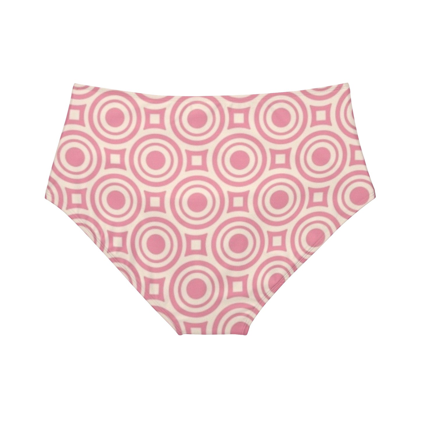 Pretty Pink High-Waist Hipster Bikini Bottom