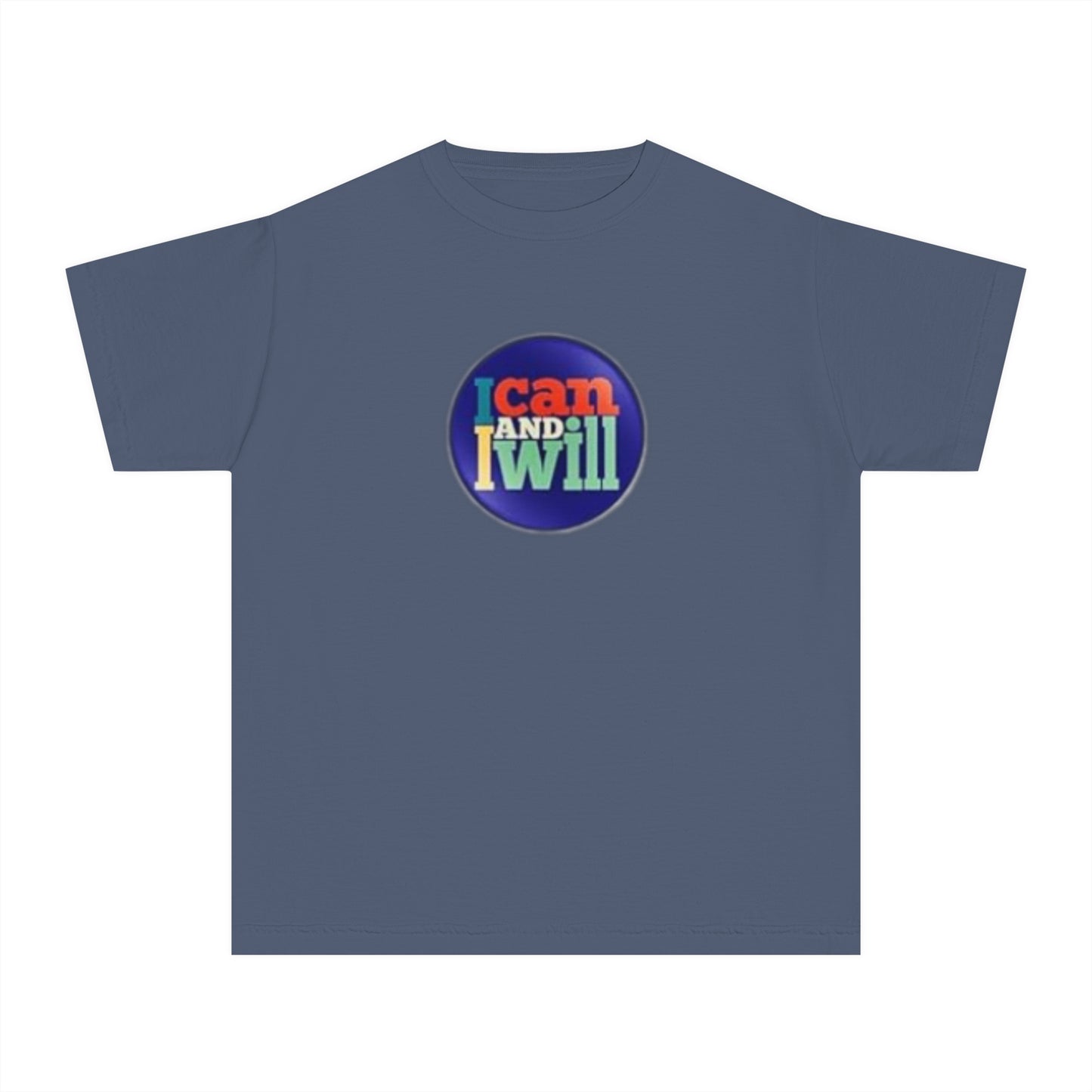 Youth I Can and I Will Button Tee