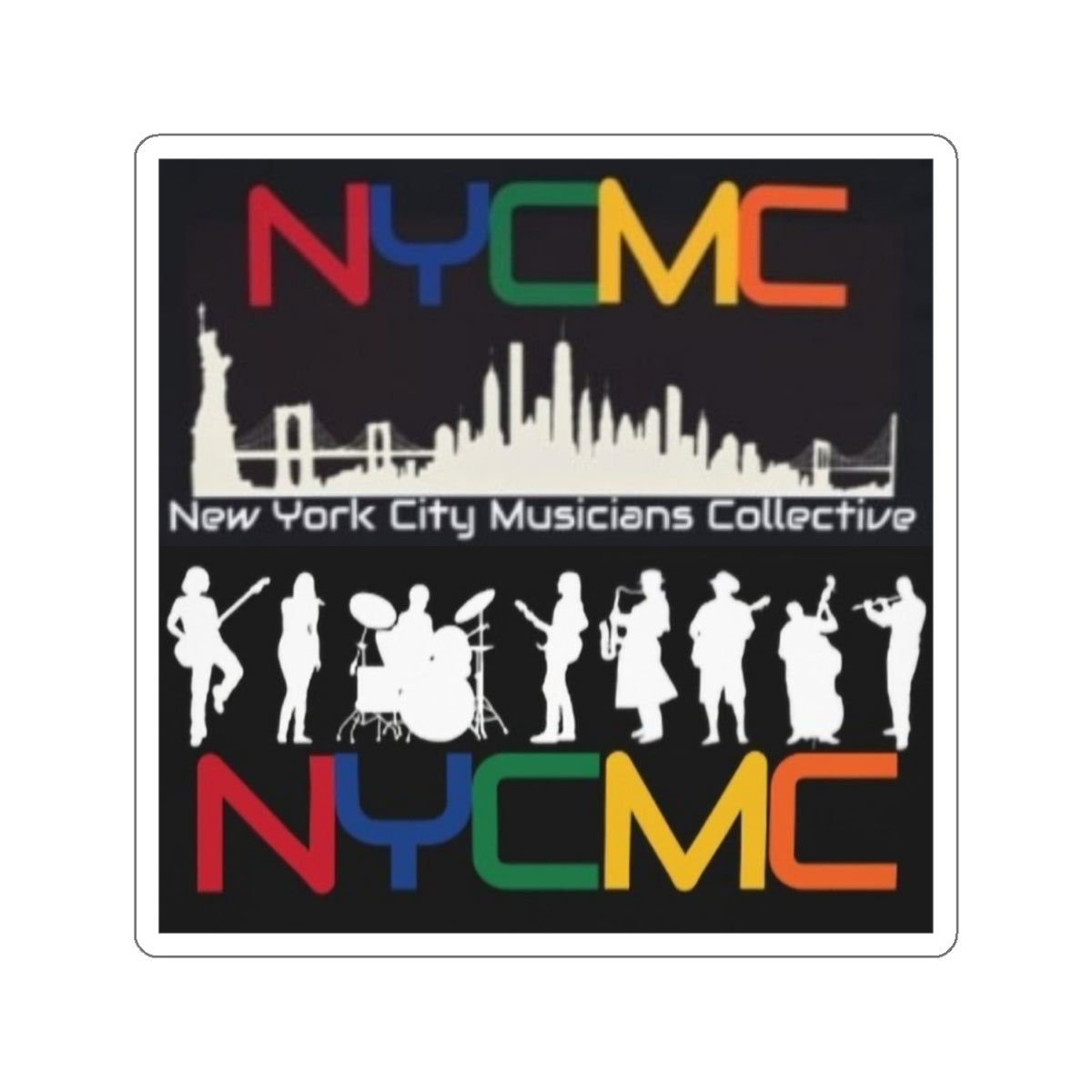 NYCMC Kiss-Cut Stickers - New York City Musicians Collective Décor