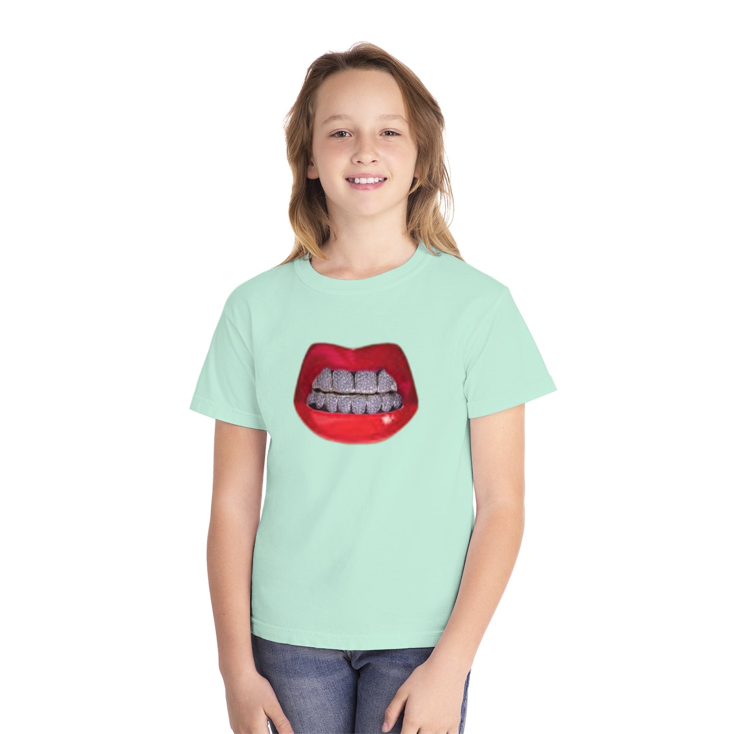 Youth Red Lip, Diamond Grills Tee