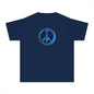 Youth Peace Sign Button Tee