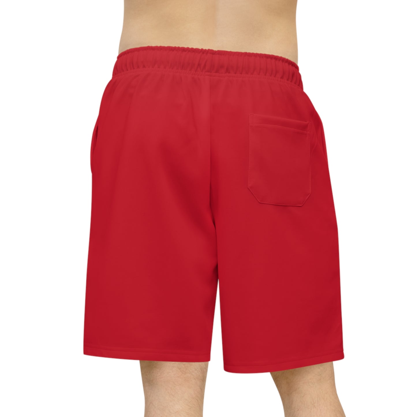 Red Athletic Long Shorts